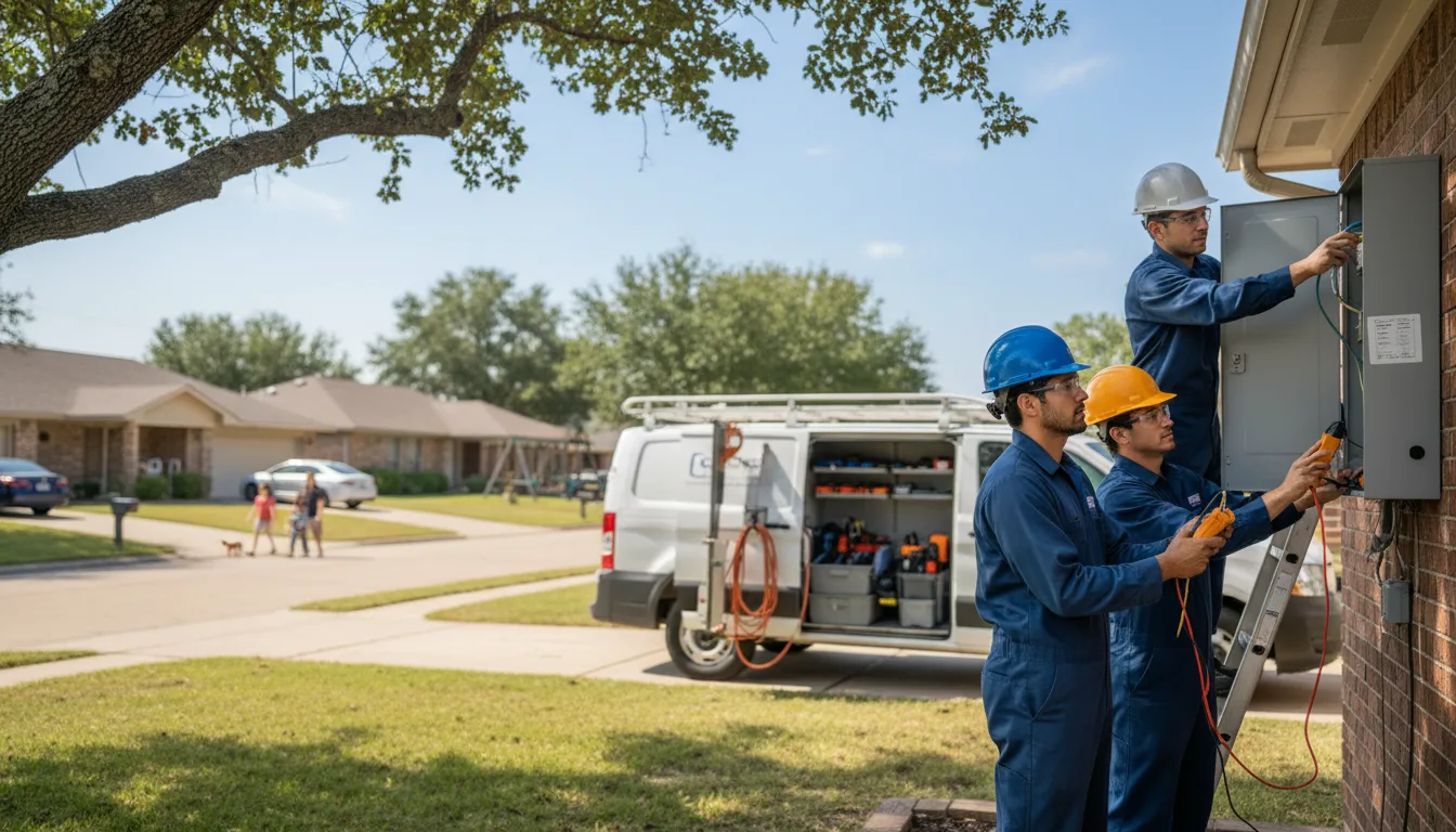 Certified electrician providing emergency electrical services in Tilleda, WI